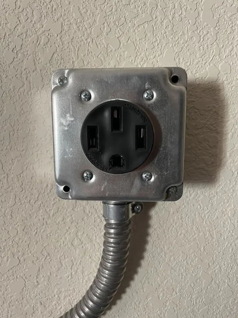 NEMA 14-50 outlet installed for Electrical Panel Upgrade in Midwest City